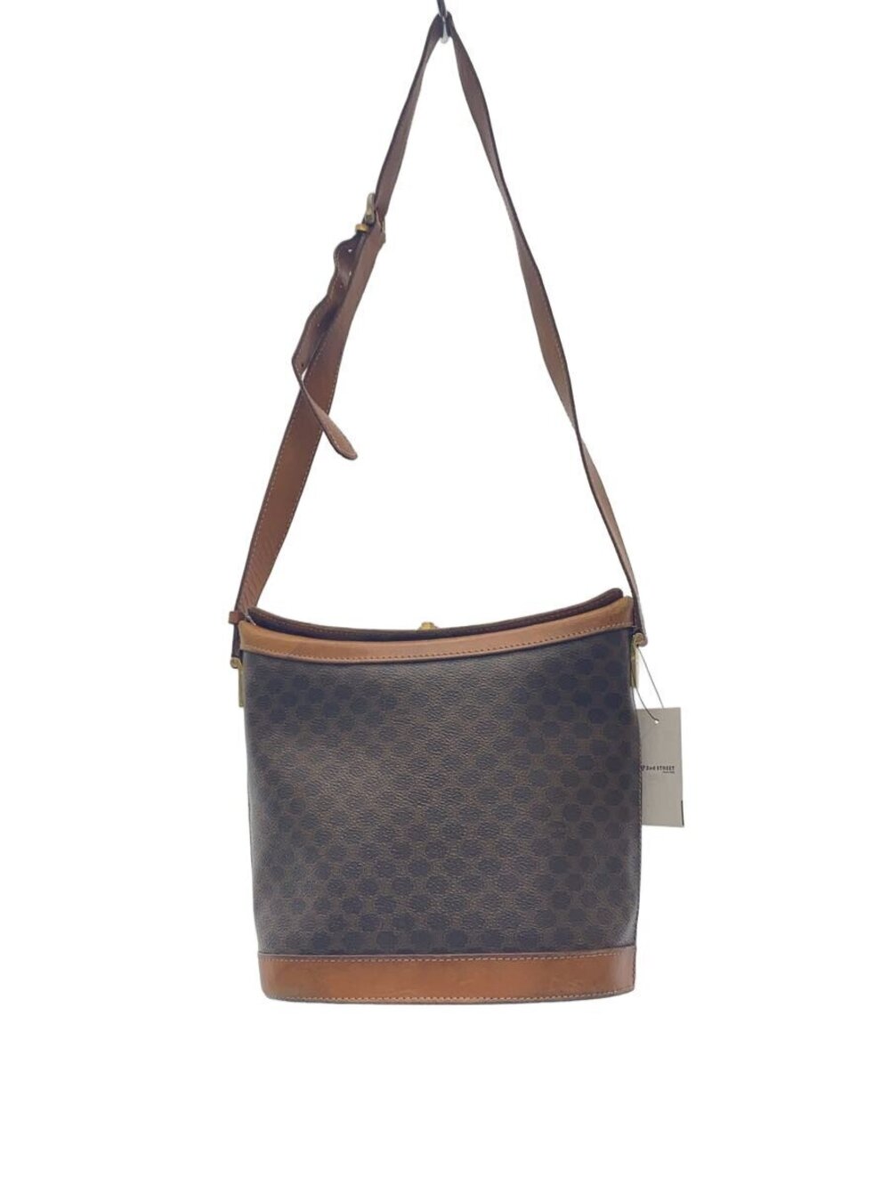 Celine Shoulder Macadam Bag Brown All over